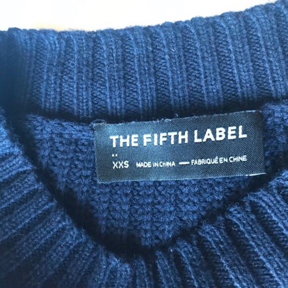 The Fifth Label Defense Striped Sweater Navy & Red - Picture 4 of 4